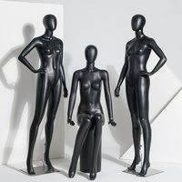 Mannequin femme en plastique noir mat, corps entier, style coréen, réaliste, pour vitrine de magasin de vêtements féminins