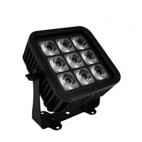 Lampe LED étanche 9x18W à piles, RGB, LED, DMX512, adaptée aux scènes de discothèque, mariages, bars et éclairages DJ