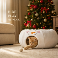 Meilleures ventes : Lits et tunnels pour chats sur le thème de Noël, accessoires pour chats, arbres à chat et meubles pour animaux de compagnie pour que les chats vivent et jouent