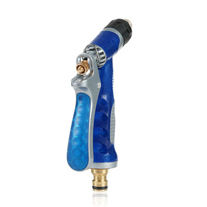 Huabangshi Car <b>Washer</b> Water Gun <b>Copper</b> Aluminum Alloy Blue High Pressure For Car Wash And Garden Use - Product Image 3