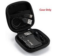Estuche para Mini Linterna EDC de 75 * 75 * 30 mm, Funda Rígida Cuadrada Compacta con Mosquetón para Exteriores