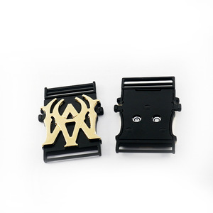<b>Clip</b> Buckle Zinc Alloy Black And Gold Wear Resistant Durable For Bags <b>Spring</b> 2025 K571 - Product Image 1
