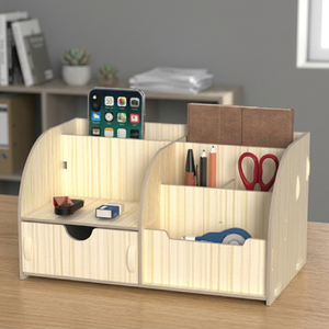 Simple Multifunctional <b>Desk</b> Organizer Paper Storage Box With <b>Phone</b> <b>Stand</b> <b>For</b> Office Use - Product Image 4