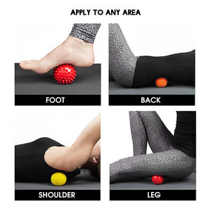 ลูกบอลนวดเท้าแบบมีเดือยแหลม,ที่นวดเนื้อเยื่อและกล้ามเนื้อแบบปล่อยสำหรับโยคะ - Product Image 4