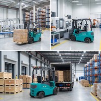 Chariot élévateur électrique WGZN durable de 1,5 tonne CPD15 avec chaîne à 7 maillons et machine de chargement à essieu avant en acier moulé robuste