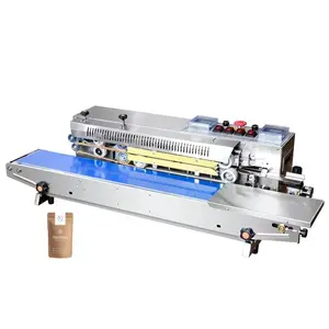 Continuous Air Suction And Gas Flushing Band Sealer Vacuum Inflating Bag Sealing Machine With Code Printer