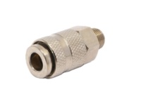 Vente en gros d'usine, mini-coupleur pneumatique de type rectus série 21, en laiton, à déconnexion rapide, avec filetage BSPT, pression de fonctionnement de 500 psi