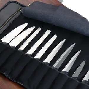 Wessleco Cuisine Chef <span class=keywords><strong>Couteau</strong></span> Sac En <span class=keywords><strong>Cuir</strong></span> Synthétique <span class=keywords><strong>Couteau</strong></span> Sacs Portable Roulant Étui De Transport - Product Image 5