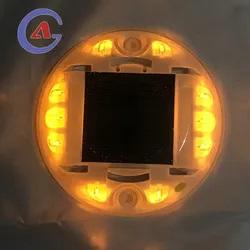 Дорожные маркеры кошачий глаз IP68, солнечные светодиодные дорожные шпильки, мигающие на солнечной батарее - Product Image 3