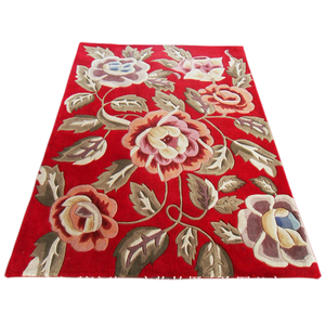 Tùy Chỉnh Kích Thước Tay Tufted Mềm Len Thảm Trung Quốc Cổ Điển Hoa Mô Hình Sang Trọng Đống Chiều Cao Phong Cách Hiện Đại Cho Nhà & Cầu Nguyện Sử Dụng - Product Image 5