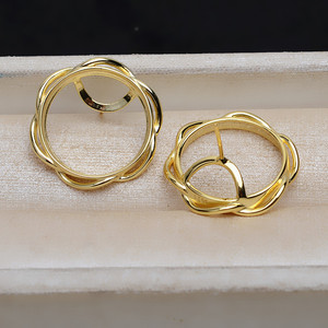 Wenchi S925 Plata 15518 Set de Accesorios DIY, Perlas de 20mm, Conchas de Caballo, Base Plana, Soporte Vacío para Pendientes y Colgantes, Cuentas para Fabricación de Joyas - Product Image 3