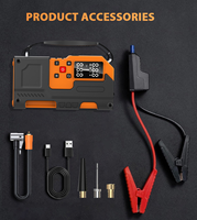 1500A Jump Starter with 150PSI Tire Inflator, 8000mAh Portable Air Compressor, 120W Fast Inflation, LED Light for Car Emergency