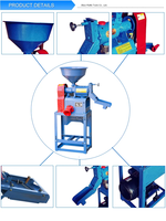 Machine à décortiquer le riz à haut rendement avec 2 tamis vibrants, broyeur de coques de riz, équipement de décorticage et de broyage de céréales et de maïs