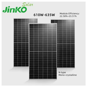 EuストックJinko Bifacial 610W 620W 630Wダブルガラスソーラーパネル家庭用エネルギー貯蔵電源システム - Product Image 3