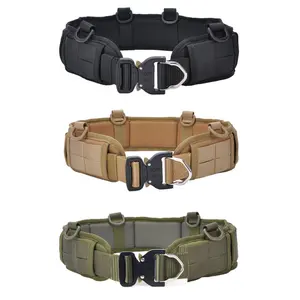 Tactical battle belt universal molle system tactical belts quick release for shooting