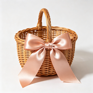 Nœud en ruban de satin pastel neutre minimaliste, vente en gros, nœud personnalisé pour boîte à bijoux de mariage, décoration d'emballage rustique - Product Image 2