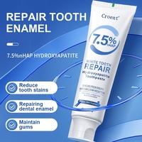Dentifrice avancé à l'hydroxyapatite 7.5 pour la réparation de l'émail, l'élimination des taches sur les dents sensibles, l'haleine fraîche et la protection anti-caries