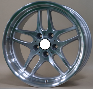 Llanta de rueda de aleación de plata cóncava de labio profundo de 17-18 pulgadas escalonada 5 agujeros 5X120 Compatible con M3 M5 E60 coches antiguos para <span class=keywords><strong>BMW</strong></span> Ready <span class=keywords><strong>Stock</strong></span> - Product Image 4