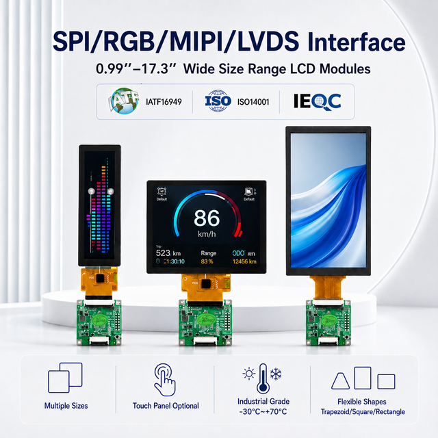 Long-term Supply Reliable Touch 0.99 - 17.3 Inch TFT LCD Screen Display Module Manufacturer with Low Price
