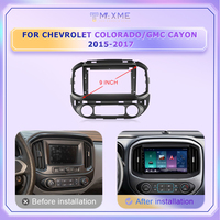 Cadre DVD de voiture noir mat Maisimei 9 pouces pour CHEVROLET Trailblazer Colorado GMC 2015 2017 2018 avec CAN BUS