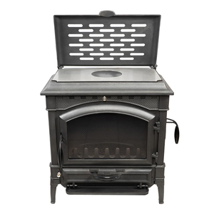 Poêle à <span class=keywords><strong>bois</strong></span> utilisable pour la <span class=keywords><strong>cuisson</strong></span>. Cheminée en fonte. - Product Image 2