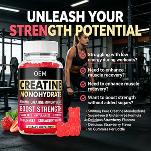 Gomitas de Creatina de Marca Privada OEM, Gomitas de Monohidrato de Creatina Pre-Entrenamiento, Marca Privada para el Crecimiento Muscular de Hombres y Mujeres - Product Image 4