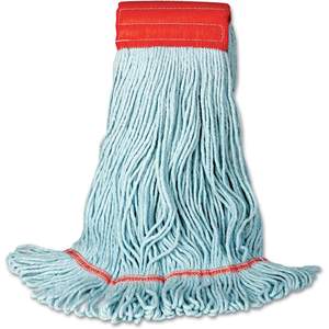 Serpillère EchoMop Large Blue Wet-Headed Synthetic/Cotton Boardwalk 1400LEA - Product Image 5