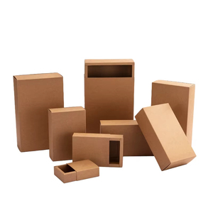 Scatola di gioielli pieghevole in carta pieghevole in piccolo cartone bianco Kraft nero personalizzato - Product Image 5