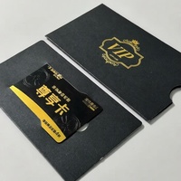 Porte-cartes cadeaux en papier personnalisés, fabrication directe, estampage à chaud, gaufrage, enveloppe pour carte de crédit avec finition UV