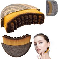 2 brosses manuelles de drainage lymphatique pour le visage, raffermissantes et sculptantes, pour le menton et la mâchoire, étanches