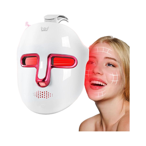 Máscaras Faciales <span class=keywords><strong>LED</strong></span> Recargables para Uso Doméstico, 4 <span class=keywords><strong>Colores</strong></span>, Máscara de Terapia de Fotones con Luz Roja, Máscara de Terapia de Luz Roja de Plástico Duro para la Cara - Product Image 2