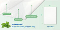 Patch de gel antidouleur au menthol 5% pour le soulagement des genoux, efficacité durable pendant 8 heures, pour l'arthrite et les douleurs articulaires, fournisseur de marque privée