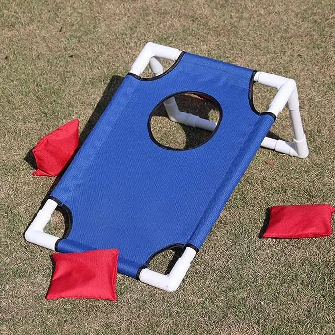 Plastic Toss Game Portable Cornhole Bean Bag Toss Game With Board And 6 Bean Bags