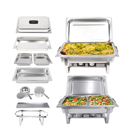 Matériel de cuisine pour restaurants et hôtels : Réchauds de buffet à couvercle roulant, présentoirs chauffants pour aliments, ensembles de buffet, chafing dish, marmites chauffantes
