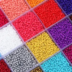 1000 pezzi 2/3/4mm Charm vetro semi ceco piccole perle rotonde sciolte per la creazione di gioielli fai da te orecchini bracciale