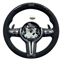 Volant sport en fibre de carbone forgée, forme D, fond plat, pour BM/W F30 F10 F20 F32 M3 M4 M5 M6 X3 X5, mise à niveau OEM