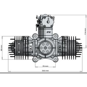 Factory Outlet DLE111 DLE 111CC Twin Cylinder 2-strokes <b>Gasoline</b> / Petrol Engine for RC Airplane - Product Image 6