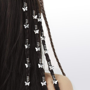 Anneaux de cheveux papillon en alliage réglables, breloques pour femmes, style européen, accessoires de coiffure quotidiens, 15 pièces - Product Image 2