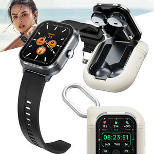 Nouveau 2.01 TFT montre intelligente avec écouteurs fréquence cardiaque oxygène sanguin moniteur de sommeil 240mAh NFC fournisseur en gros usine - Product Image 1