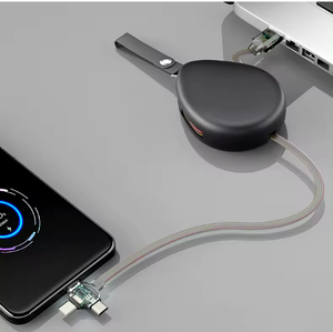 <span class=keywords><strong>สาย</strong></span><span class=keywords><strong>ชาร์จ</strong></span> USB แบบ3 in 1 6A หดได้ทางเดียว3A ระบบ<span class=keywords><strong>ชาร์จ</strong></span>เร็วใช้ได้กับสมาร์ทโฟน IOs - Product Image 4