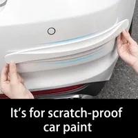 2 pièces de protection universelle anti-collision en caoutchouc pour les coins avant et arrière de la voiture, bande anti-collision pour pare-chocs de voiture, bande décorative pour voiture