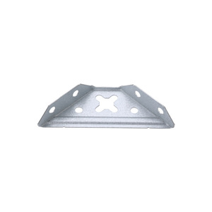 Support triangulaire en acier laminé à froid de 5 mm, plaqué blanc, en forme de croix, pour support d'angle d'armoire - Product Image 3