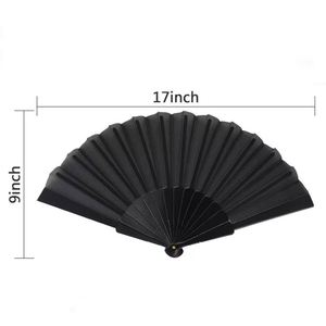 23cm <b>Personalised</b> Plastic Hand <b>Fan</b> Plastic Handheld Colored Folding <b>Fans</b> for Women Festival Party - Product Image 4