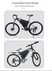 Ebikeバッテリーパック52V25Ahトライアングルリチウムイオンバッテリー電動自転車ダウンチューブ三角バッテリー5A充電器 - Product Image 3