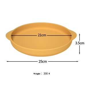 سيليكون دائري مخصص مع كوب شفط قطع غيار أطباق مطاطية سهلة الإمساك بالأطباق لتناول الطعام - Product Image 2