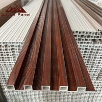Panel de rejilla Wayon WPC impermeable de grano de madera para revestimiento de paredes interiores/exteriores