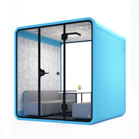 Real Shot Offre Spéciale professionnel acoustique insonorisé cabine téléphonique de bureau extérieur cosses insonorisées pour réunion de la vie privée publique