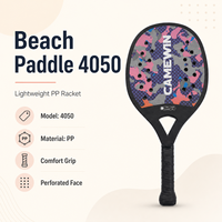 Raquette de beach tennis légère en carbone PP modèle 4050, support OEM/ODM, motif de surface personnalisé, boîte de vente au détail pour les distributeurs