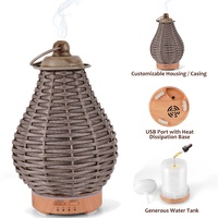 Diffuseur d'arômes et humidificateur ultrasonique USB sans eau pour hôtel, capacité supérieure à 200 ml