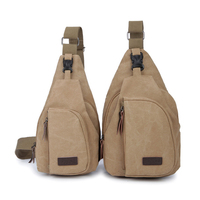 Sacs à bandoulière en toile unisexe imperméable Durable décontracté sac à bandoulière unique personnalisé sac de poitrine de voyage de fitness en plein air